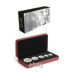 2016 Canada Pure Silver 5-Coin Maple Leaf Fractional Set RP70 First Release