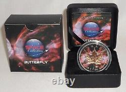 2016 Space Collection Butterfly Nebula Canada 1 Oz. 9999 Silver Maple Leaf
