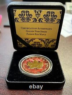 2017 $5 Canada Silver Maple Golden Noir Series Passion Red Maple 066/500