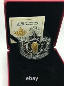 2017 Canada $20 Fine Silver Coin Gilded Silver Maple Leaf