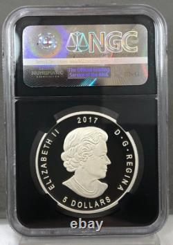 2017 Canada $5 Silver Proof Maple Leaf & Columbine Denver ANA Privy NGC PF69 UC