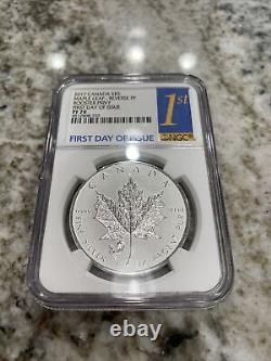2017 Canada Maple Leaf Reverse Proof With Rooster Privy FDOI PF70