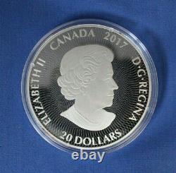 2017 Canada Silver $20 coin Kaleidoscope The Maple Leaf in Case with COA