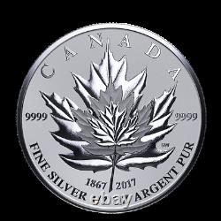 2017 Canadian Silver Maple Leaf Fractional Coin Set Celebrate the Maple Leaf