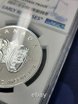 2018 $5 Canada Silver Maple Leaf ANA Privy NGC Rev PF70 Early Releases POP 40