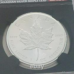 2018 $5 Canada Silver Maple Leaf-incuse Design-ngc Ms 70-fdoi-30th Anniversary
