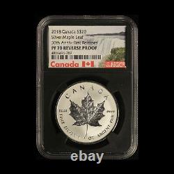 2018 Canada $20 Silver Maple 30th Annv. First Release NGC PF70 Reverse Proof