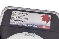 2018 Canada 3 Oz. S$50 Silver Maple Leaf Incuse NGC PF69 Reverse Proof FDOI