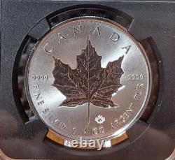 2018 Canada Maple Leaf Incuse Design MS70, 1st Day Of Issue, 30 Year Anninversy