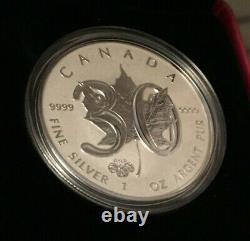 2018 Maple Leaf 30th Anniversary Privy Mark Pure 1oz Silver Coin Canada
