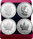 2018 Silver Maple Leaf 30-anniversary 2oz Silver Set 2 $5-coins Proof Canada Sml