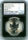 2019 $5 Canada 1 Oz Silver Incuse Design Maple Leaf Ngc Ms70 First Release Retro