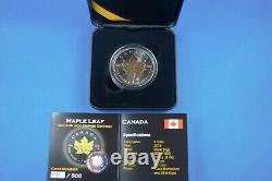 2019 Black Empire 1 OZ Silver Maple Leaf With Ruthenium & 24 Kt Gold