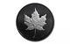 2019 Canada 2 Oz. Silver Rhodium Maple Leaf $10 Matte Finish Withbox + Coa