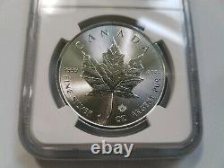 2019 Canadian Silver Maple Leaf NGC MS 69 Struck Thru Mint Error Strike Through
