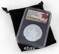 2019 Canda 1 Oz. S$5 Silver Maple Leaf Incuse FDOI NGC MS70