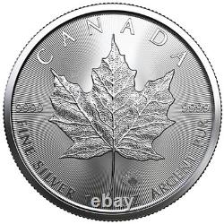 2020 1 oz Canadian Silver Maple Leaf Tube (25 Coins, BU)