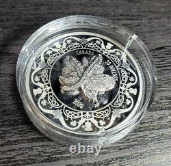 2020 $30 Fine Silver Coin Canadian Maple Leaf Brooch