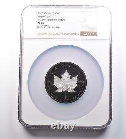 2020 Canada 50 Dollars Silver Maple Leaf Incuse PF70 NGC 4584