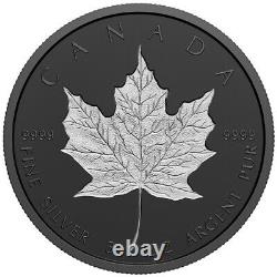 2020 Canada $50 Rhodium plated 3 oz silver maple leaf double incuse both sides