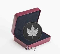 2020 Canada $50 Rhodium plated 3 oz silver maple leaf double incuse both sides