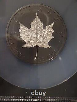 2020 Canada $50 Silver Maple Leaf Incuse-Rhodium Plated FDOI NGCCertified PF-70