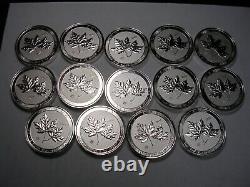 2020 Canada Silver $10 Dollar 2oz Silver Twin Maple Leaf Roll 14 coins