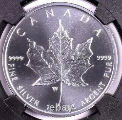 2020-W Canada Burnished Maple Leaf NGC MS70 First Release With Box & COA