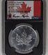 2020 W Silver Canada Burnished Maple Leaf Ms 70 Ngc Autographed Taylor