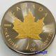 2021 1 Oz. 9999 Maple Leaf Gold Gilded & Ruthenium Silver Coin Empire Edition