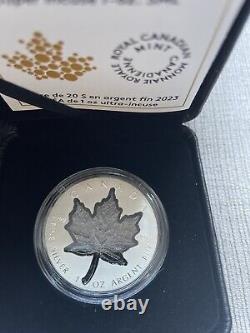2021 2022 2023 Canada Super Incuse Maple Leaf. 9999 Silver 3 Coin Set