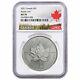 2021 $5 Canadian Silver Maple Leaf 1oz Ngc Ms70 Canada Label