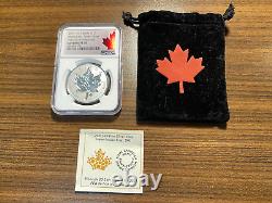 2021 Canada Maple Leaf 1 oz. Silver Super Incuse NGC Reverse Proof 70 withBag COA