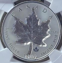 2021 Canada Silver $20 Maple Leaf Super Incuse NGC PF70 Reverse FDOI