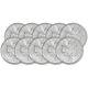 2021 Canada Silver Maple Leaf 1 Oz $5 Bu Ten 10 Coins