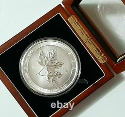 2021 Canadian 10 oz Magnificent Maple Leaf (Gem Bu). 9999 Fine Silver