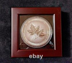 2021 Canadian 10 oz Magnificent Maple Leaf (Gem Bu). 9999 Fine Silver NEW