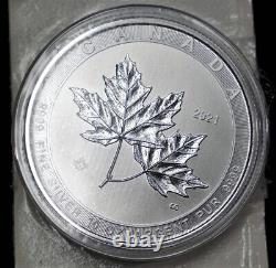 2021 Maple Leaf 10 troy ounce. 9999 fine silver coin round Canada Canadian C433
