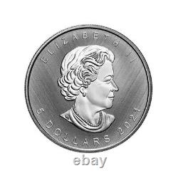 2021 Silver Maple Leaf Winnipeg Edition W Mint Mark $5 1oz Mintage 8,000 only