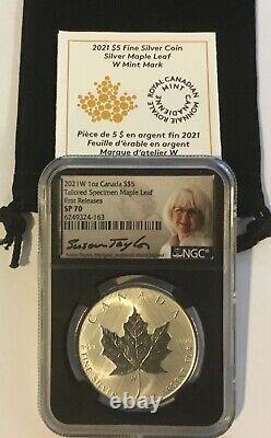 2021 W $5 Canada 1oz Silver Maple Leaf Tailored Specimen NGC SP70, FR