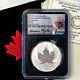 2021-w $5 Canada Burnished Tailored Maple Leaf 1 Oz Ngc Sp70 Fr Taylor
