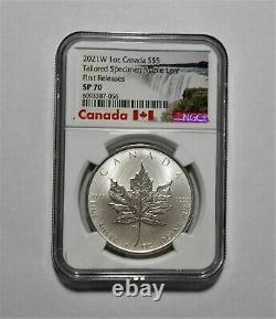 2021 W $5 Canada Tailored Specimen Maple Leaf \uD83D\uDE0A NGC SP 70