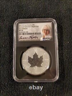 2021 W Canada 1 Oz Silver Maple Leaf Ngc Sp70 Fr Susan Taylor Designer Signed