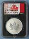 2021 W Canada $5 1oz Silver Maple Leaf Ngc Sp 70 First Rel. Taylor With Pouch, Coa