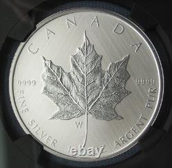 2021 W Canada $5 1oz Silver Maple Leaf NGC SP 70 First Rel. Taylor with pouch, COA