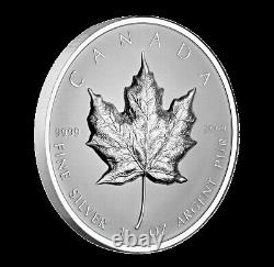 2022 1 oz UHR Proof Silver Maple Leaf Coin, Ultra-High Relief SML CANADA-RCM