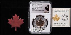2022 1oz Canada Maple Leaf-Super Incuse Rose Gilt Reverse Proof NGC Reverse PF70