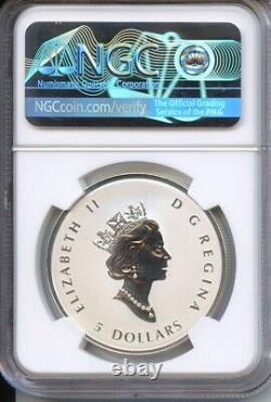 2022 Canada 1 Oz Silver $5 A Radiant Crown with Diamond Glitter NGC Reverse PF 70