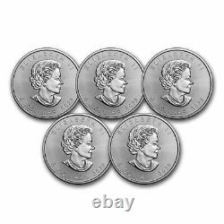 2022 Canada 1 oz Silver Maple Leaf BU Lot of 5 Coins eBay