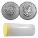 2022 Canada 1 Oz Silver Maple Leaf Bu (tube Of 25 Coins)